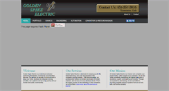 Desktop Screenshot of goldenspikeelectric.com