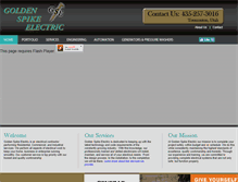 Tablet Screenshot of goldenspikeelectric.com